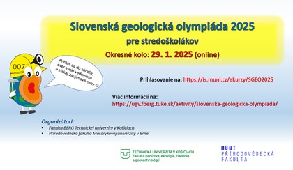 letak | WebJET CMS Informačný leták geologickej olympiády