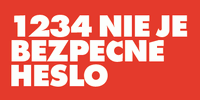 1234 nie je bezpečné heslo
