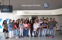 Spoločná fotografia vo firme Volfswagen