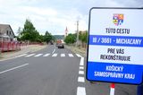 Dokončenie opravy cesty v Michaľanoch