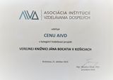 Doklad o udelení ceny