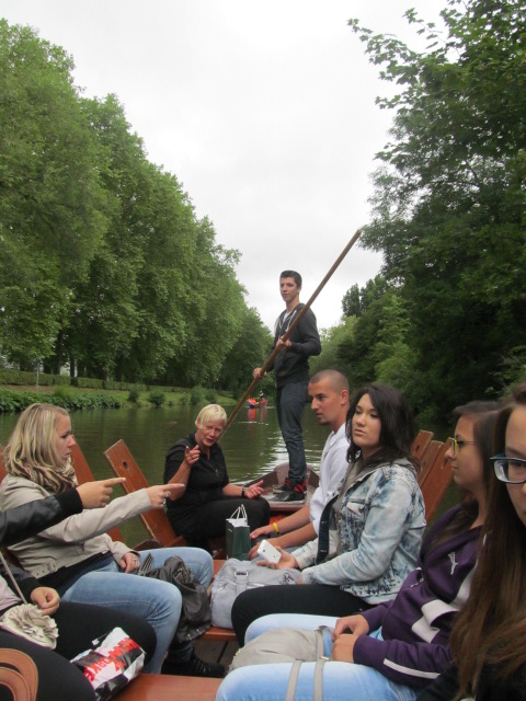 V Tubingene na rieke Neckar