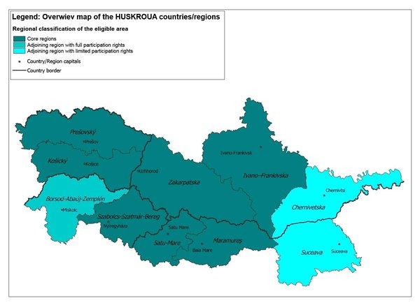 Mapa oprávneného územia