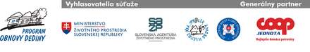 Logá vyhlasovateľov súťaže a generálneho partnera